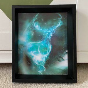 NWOT! GeekGear Framed Harry Potter Moving Doe Patronus Artwork